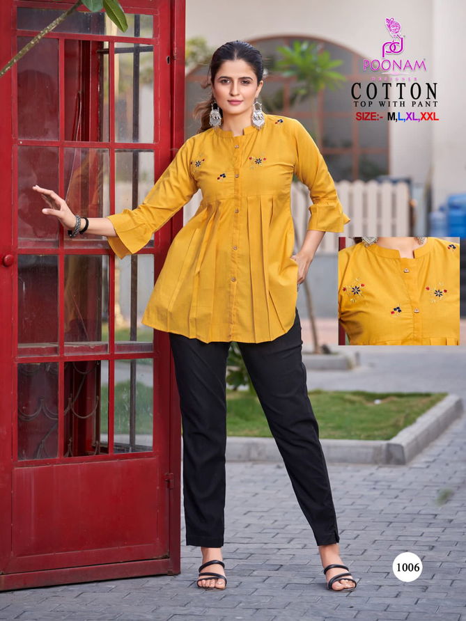 Poonam Cotton Ladies Top With Bottom Catalog